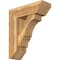 Ekena Millwork Balboa Slat Rough Sawn Bracket w/ Offset Brace, Western Red Cedar, 8"W x 24"D x 28"H BKT0806X24X28BOA06RWR - alternate 1